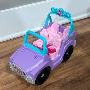 Fisher-Price Little People Barbie Beach Cruiser toy vehicle.